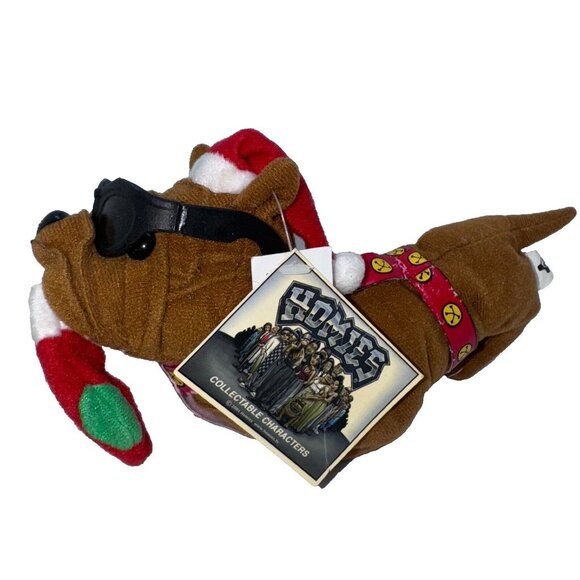 Vintage 2001 Homies Chato Pitbull Plush Christmas Rare NWT 8" - Picture 1 of 7